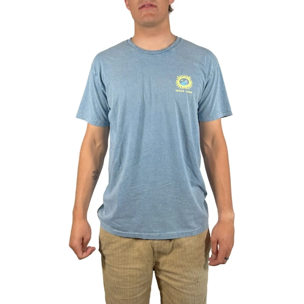 CAMISETA TABLAS SUN - AGUAMARINA/LOGO COLORES