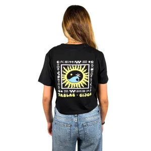 CAMISETA TABLAS SUN - NEGRO LAV/LOGO COLORES
