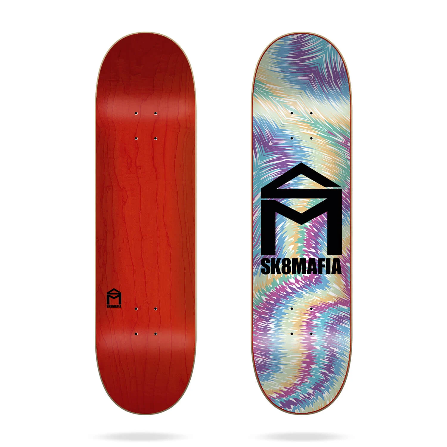 TABLA DE SKATE SK8MAFIA HOUSE LOGO TIE DYE 8.1”